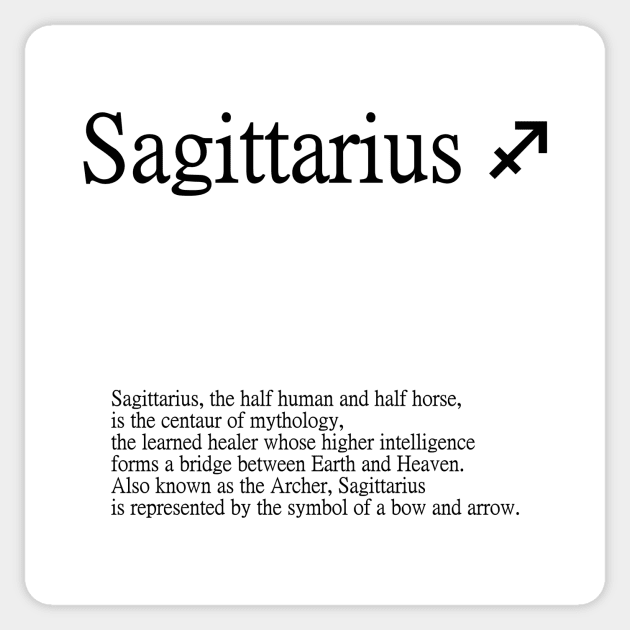 Sagittarius Zodiac Sign Sticker by Demonic cute cat